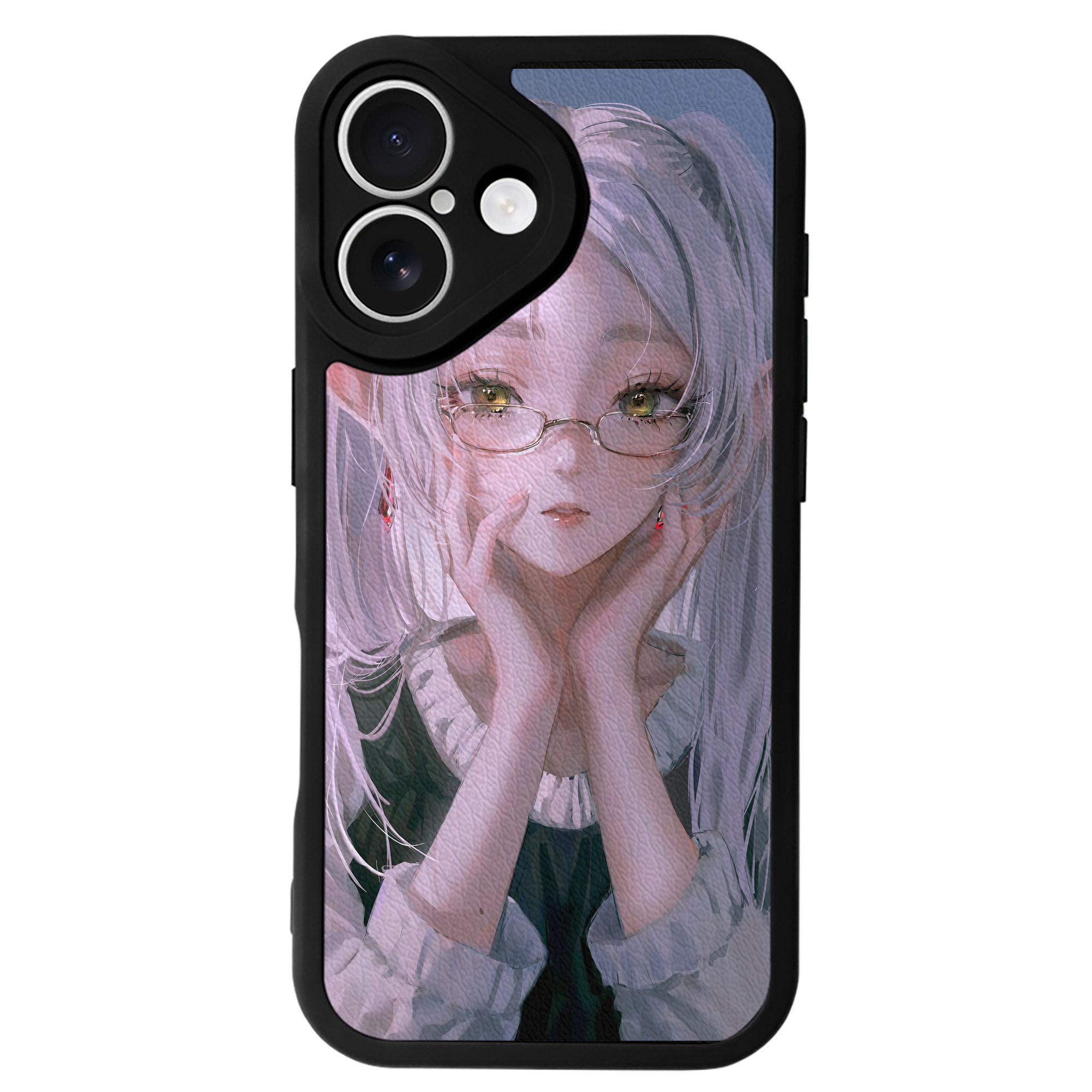 （画像用） 葬送のフリーレン Frieren 【iPhone 16シリーズ対応】シリコンスマホケース（レザー調） 材質：シリコン